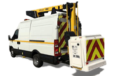 Van Hire Monmouth - White 3.5T Cherry Picker with 12.5M Reach - Van hire Monmouth